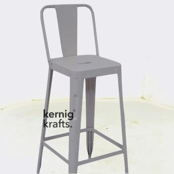 BCHM34849 Powder Coated Stackable Industrial Bar Chair 