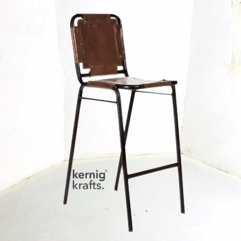 BCHM37647 Riveted Upholestry Metal Bar Chair 