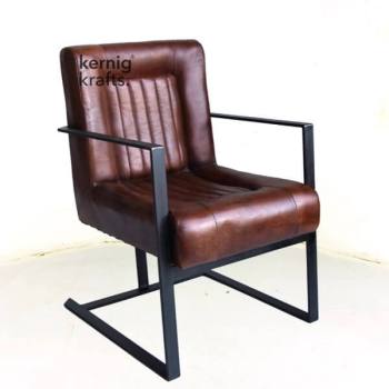 CHAM00411 Premium Goat Leather Relax Easy Office Chair