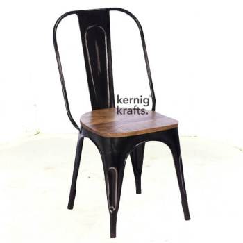 CHAM48547 Stackable Iron Powdercoat Chair