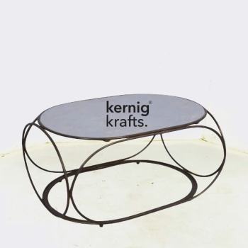 COFT48935 Metal Electroplated Accent Centre Table