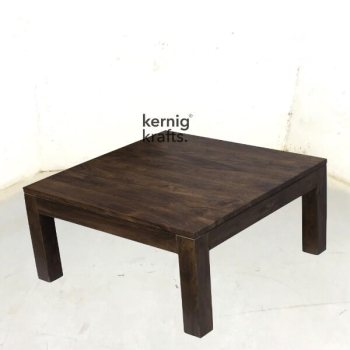COFT94386 Solid Mango Wood Line By Line Coffee Table