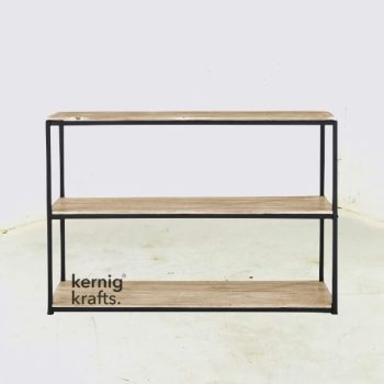 CONS89687 Minimalistic Industrial Storage Unit Console