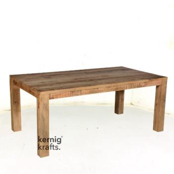 DINT24556 Rustic Finish Barn Style Dining Table