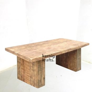 DINT96282 Rustic Aara Finish Mango Wood Office Table