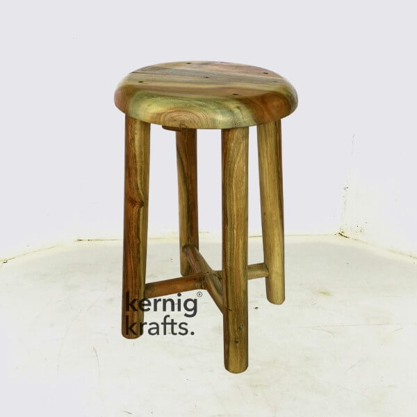 Rosewood Cafe Minimal Wooden Stool Kernig Krafts