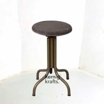 STUL59024 Wood Top Metal Industrial Bar Stool