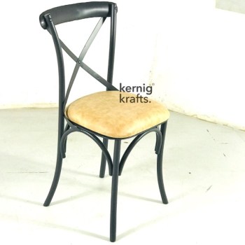 CHAM38087 Cross Back Chair With Cushion Seat