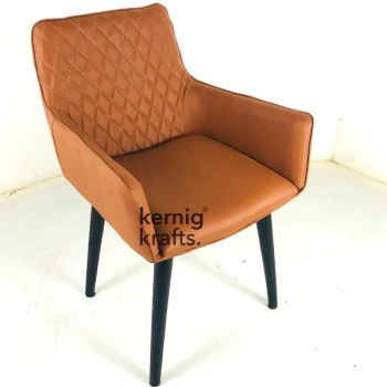 CHAM55325 Upholstered Customisable Chair With Meta Legs