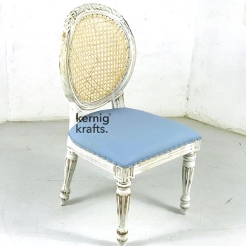 CHAM85332 Hand Carved Wooden French Colonial Customisable Chair