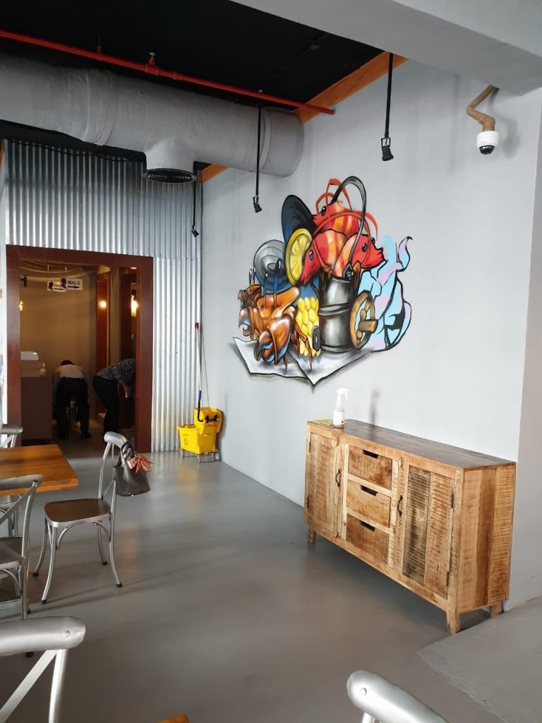 Shrimp Pot, Abu Dhabi Restaurant furniture based project exported by kernig krafts jodhpur