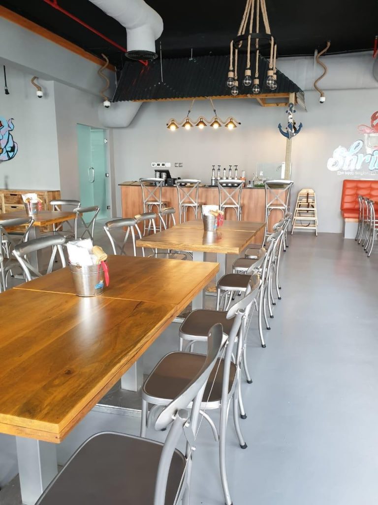 Shrimp Pot, Abu Dhabi Restaurant furniture based project exported by kernig krafts jodhpur