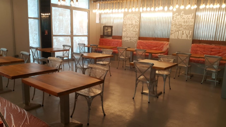 Shrimp Pot, Abu Dhabi Restaurant furniture based project exported by kernig krafts jodhpur