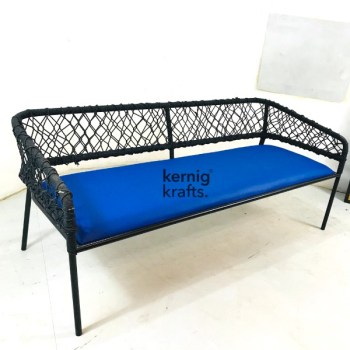 BENC42195 Outdoor Rope Work Bench With Cushion Seat