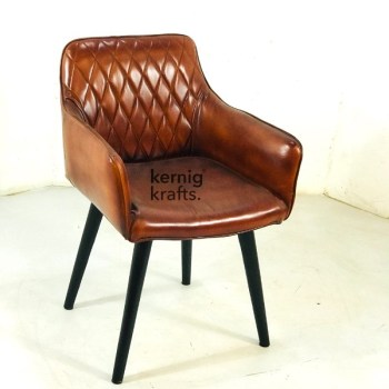 CHAM68499 Diamond Tufted Upholstered Cafe Chair