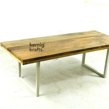 COFT18104 Four Seater Rectangle Restaurant Table With Wooden Top