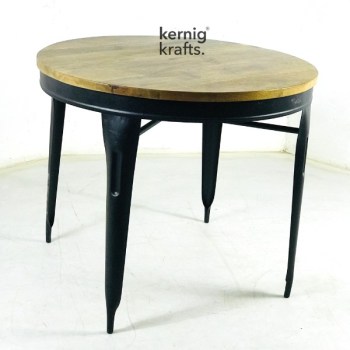 DINT78426 Three Seater Round Cafe Table