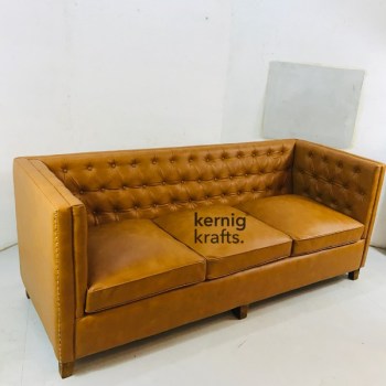 SOFA25571 Contemporary Design Three Seater Sofa with Tufted Back