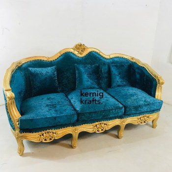 SOFA65959 Hand Carved Three Seater Royal Sofa