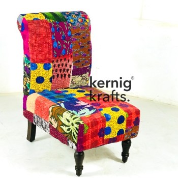 SOFA77591 Single Seater Easy Sofa with Colourful Fabric