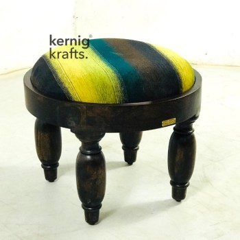 STUL91776 Oriental Rosewood Upholstered Stool