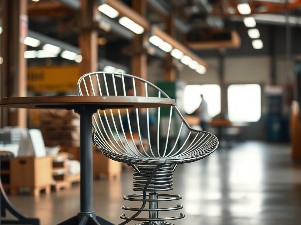 "Artisans crafting premium iron furniture in a renowned Jodhpur furniture factory known for quality and design."