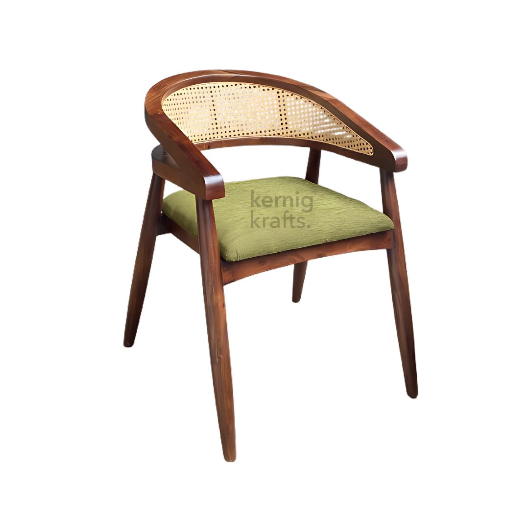 acacia wood cane living room chair furniture (2)