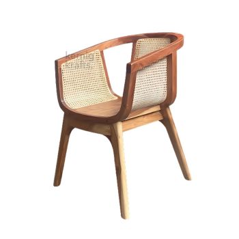 wooden cane living room chair furniture