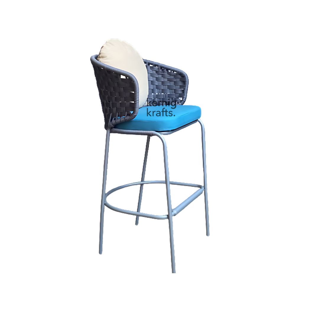 metal ropework bar furniture  chair n=manufactured by kernig krafts jodhpur
