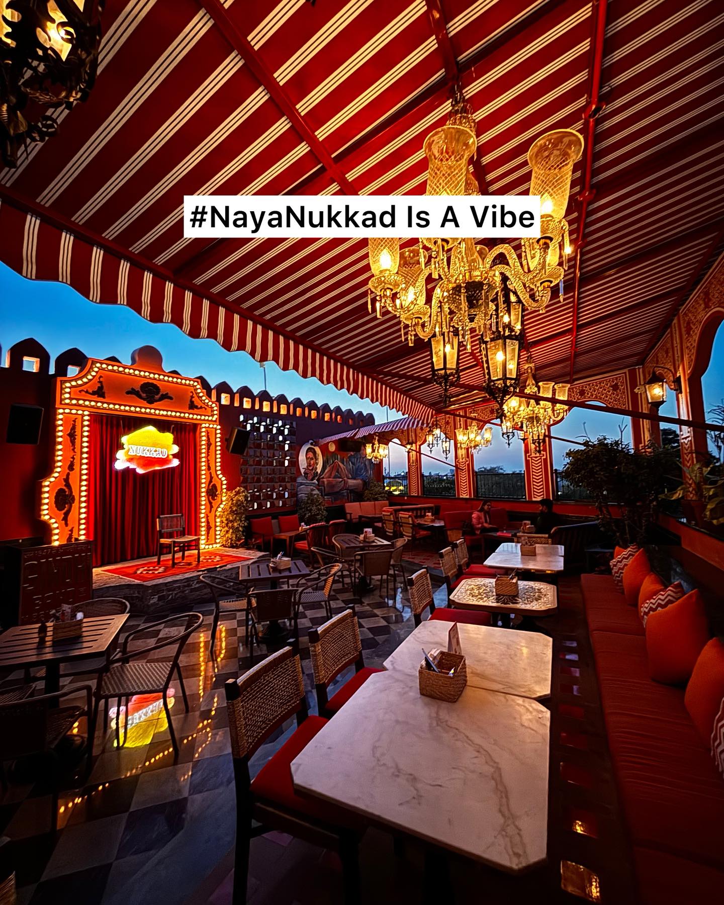 Nukkad, Delhi project done by kernig krafts furniture